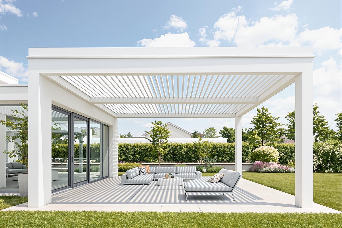 Pergola bioclimatique blanc : guide d’achat et modèles 2024