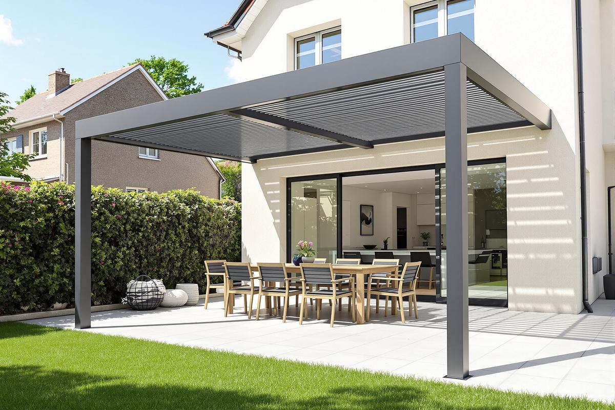 Pergola bioclimatique adossée 6×3 : guide d’achat complet